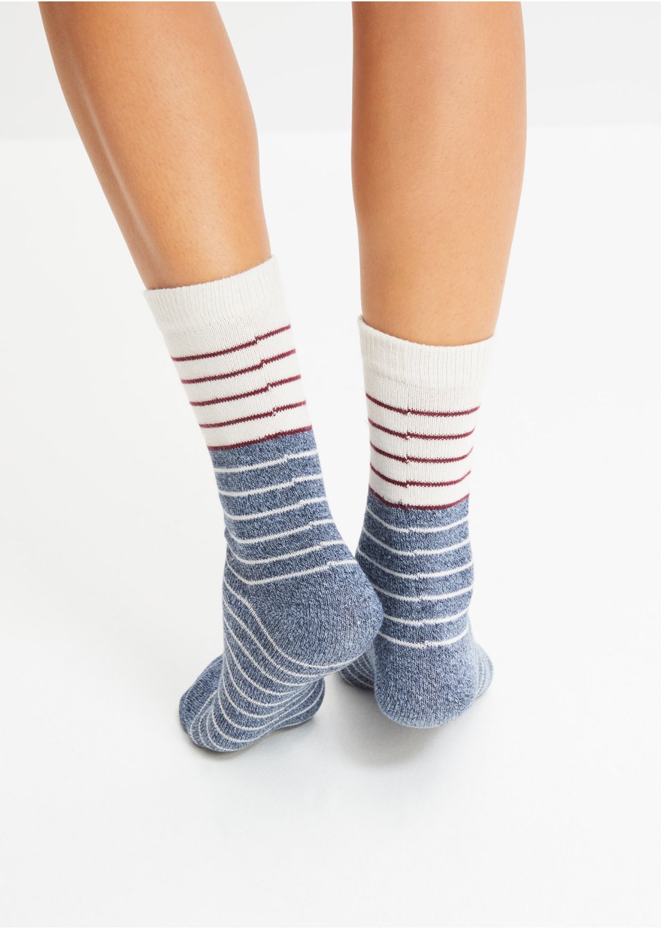 Lot de 5 paires de chaussettes côtelées douces avec nœud satin