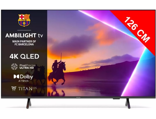 PHILIPS - TV QLED 4K 126 cm 50PUS8550 Ambilight