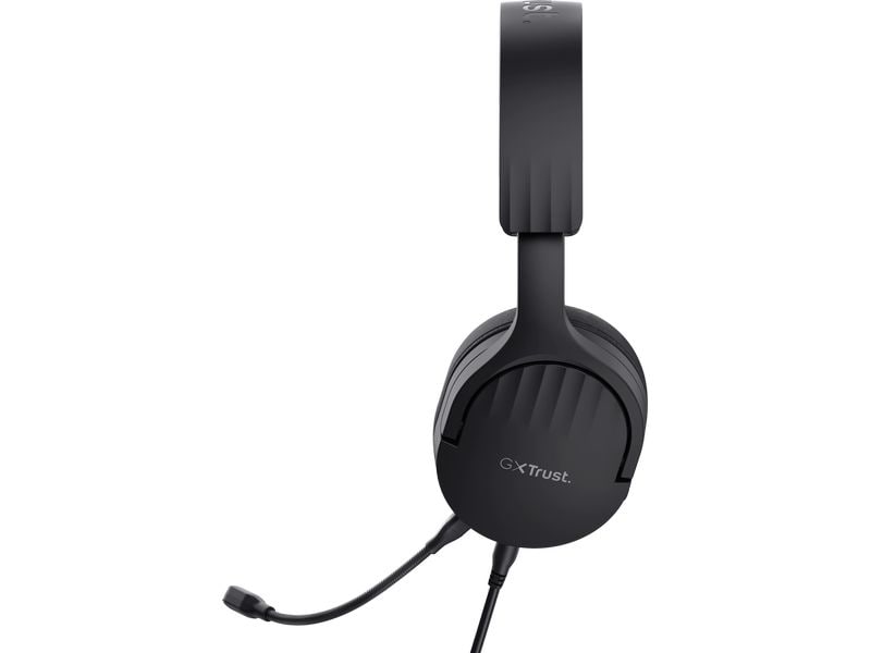 Trust Headset GXT 489 FAYZO Schwarz Leistungsstarkes, ohrumschliessendes Gaming-Headset, hergestellt für PC, Laptop und Konsolen