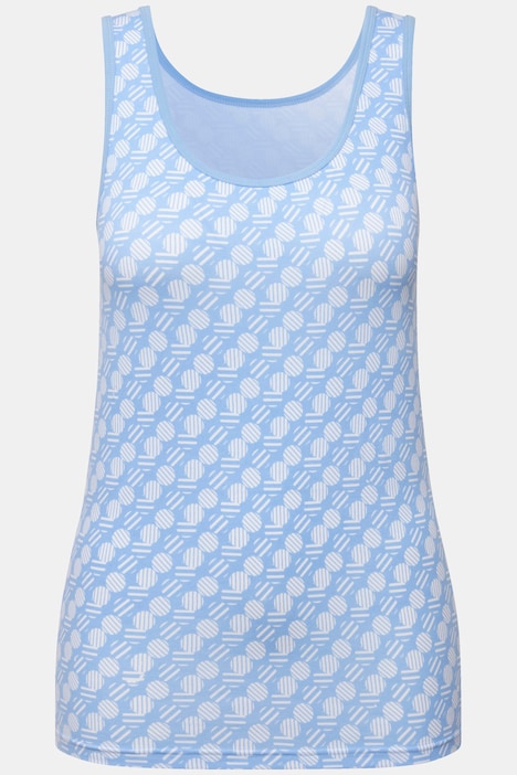 Tanktops, 2er-Pack, Ringel/ Kreise, Rundhals, ärmellos