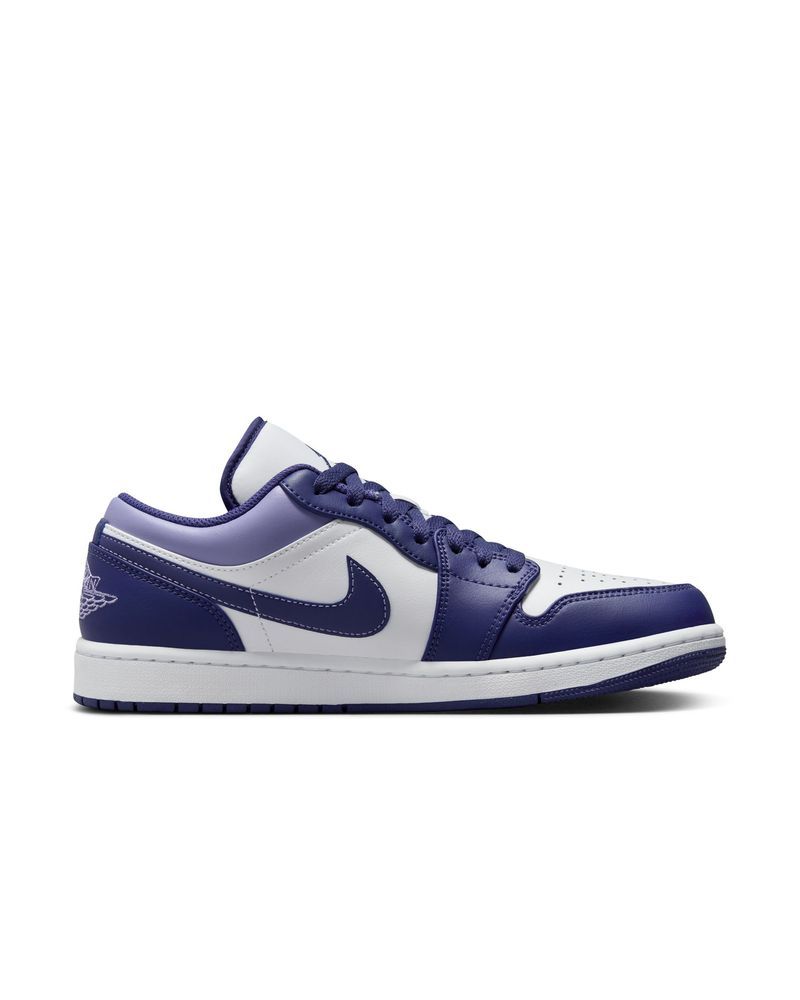 Chaussures Nike Air Jordan 1 Low Violet & Blanc pour homme