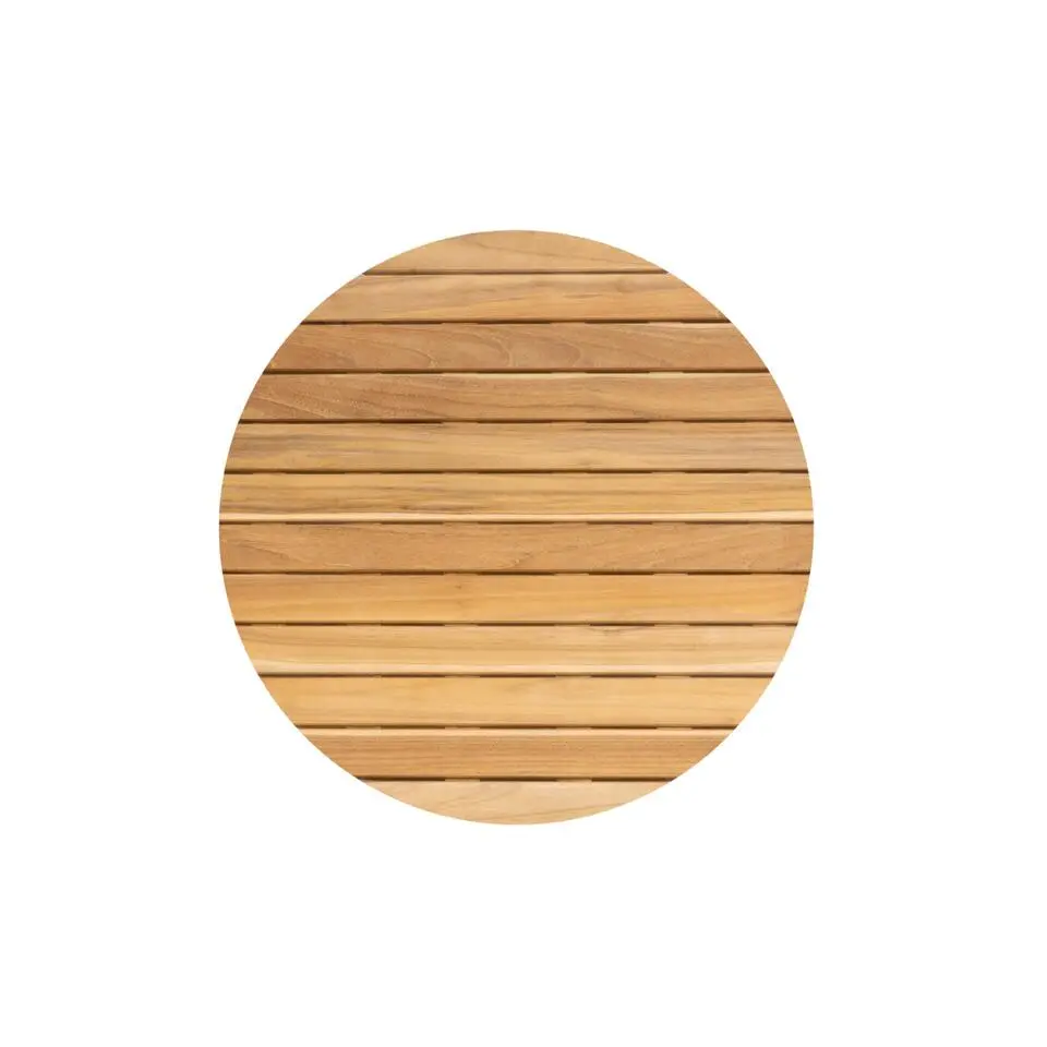 4 Seasons Verdi ronde salontafel teak 73 cm. - Latte