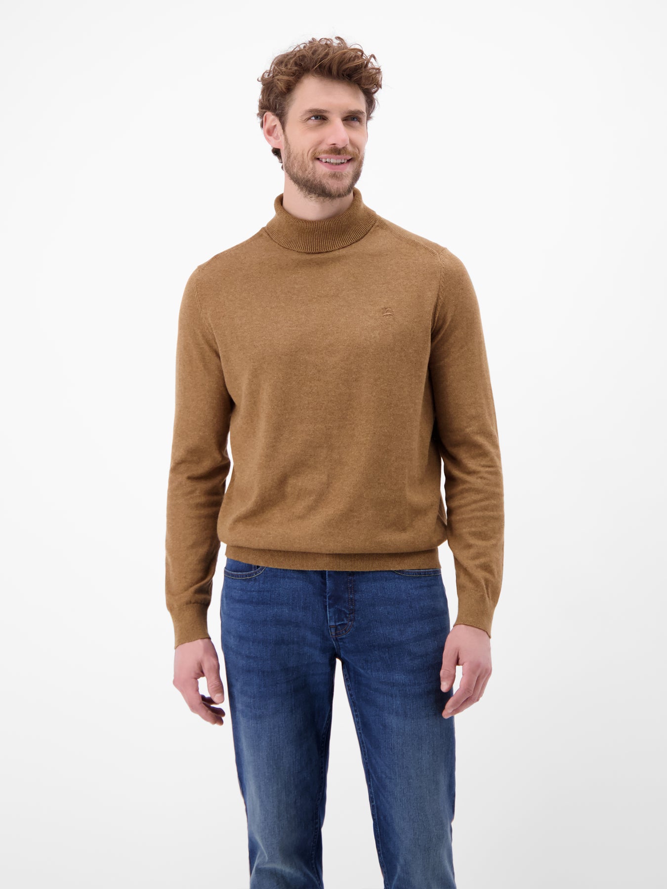 Herren Rollkragen-Strickpullover