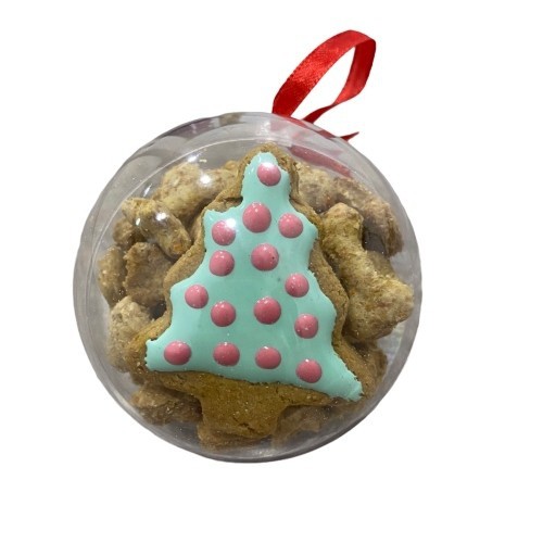 Enfeite de Natal com sabor de cenoura para cães