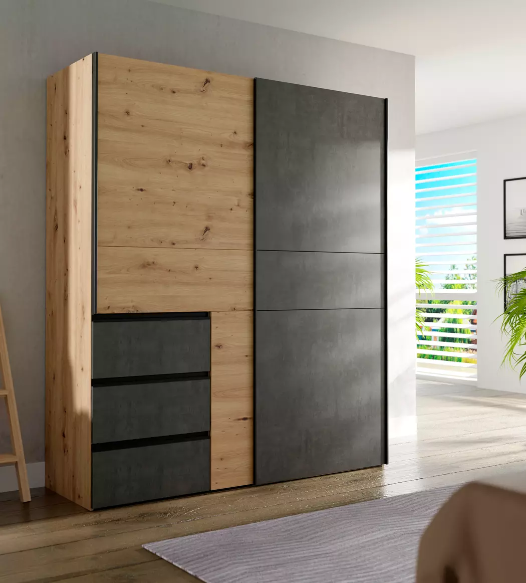 Schwebetürenschrank Winn2 170 x 200 cm