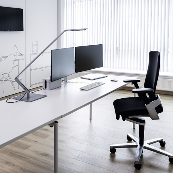Durable Support de moniteur double avec bras pour 2 écrans