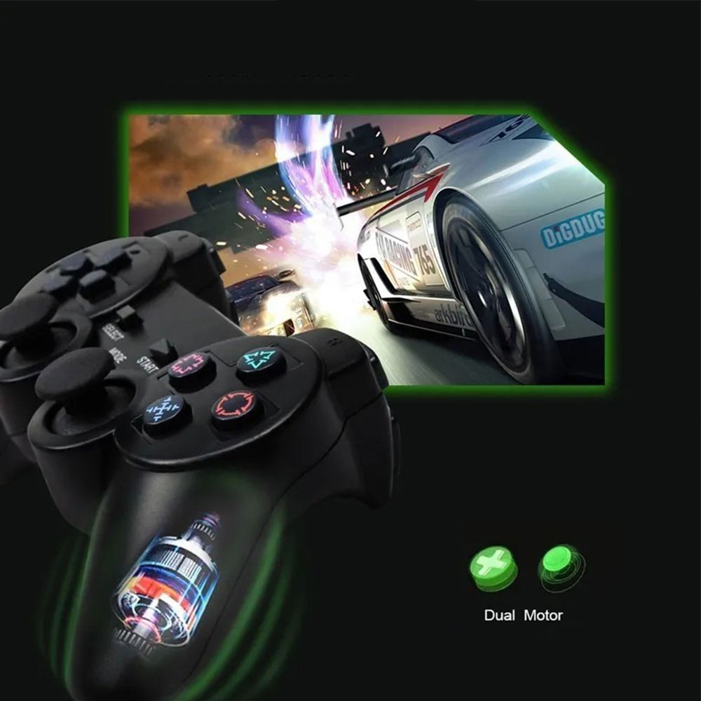Doubleshock 2 Wireless Game Controller für Sony PlayStation 2 PS2 - Schwarz