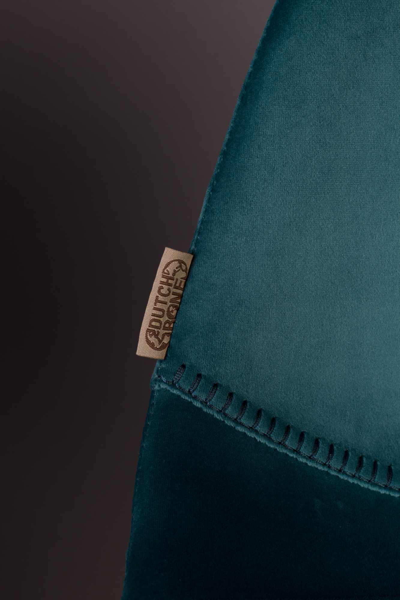 Eetkamerstoel Franky Velvet blauw - set van 2