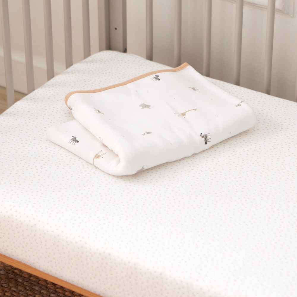 Baby Elegance 4-teiliges Kinderbettwäsche-Set Safari 140x70cm