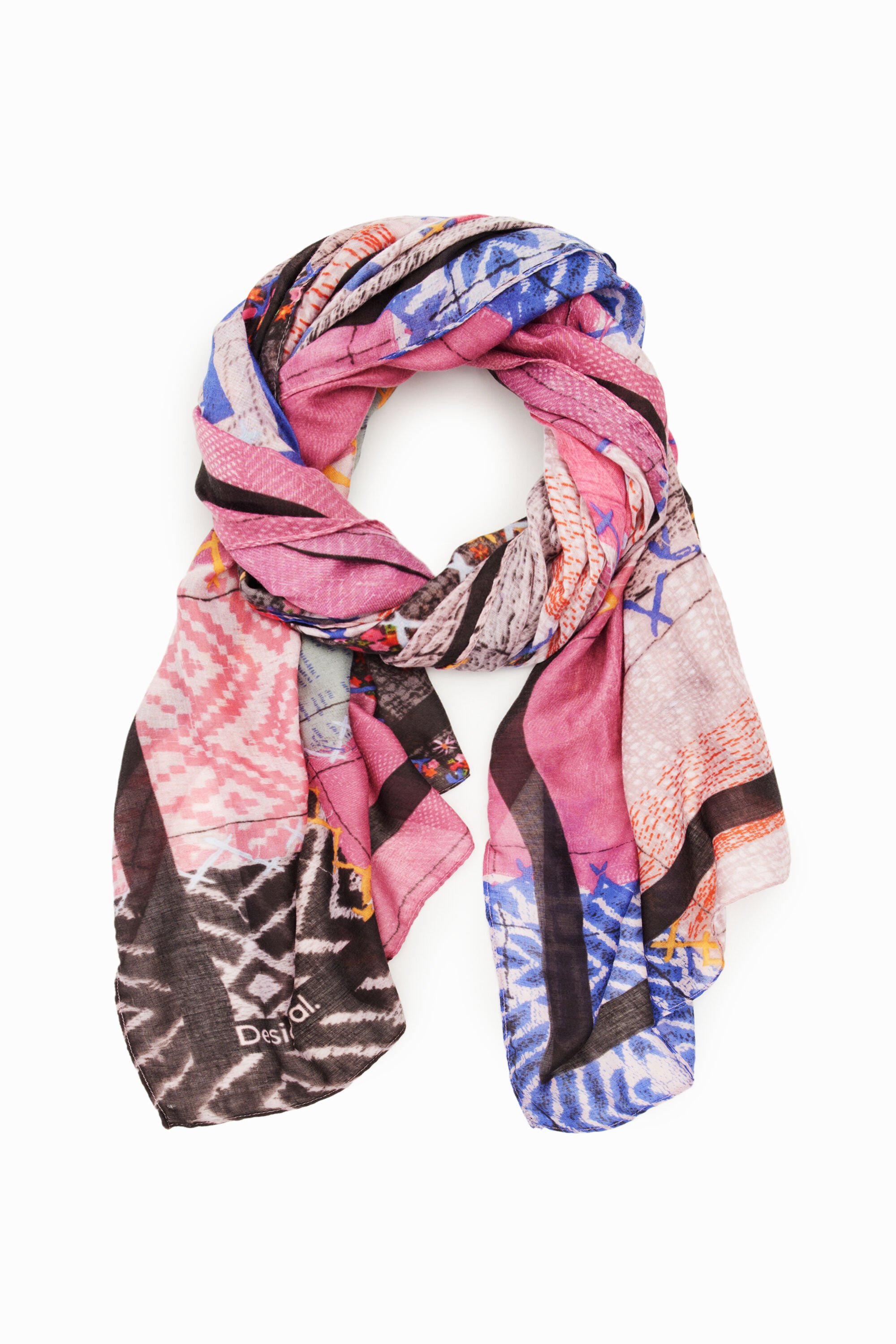 Foulard rectangulaire patchwork