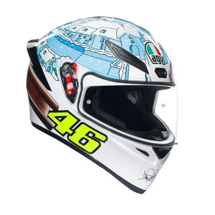 Casque AGV K1 S - ROSSI WINTER TEST 2017 - Multicolore