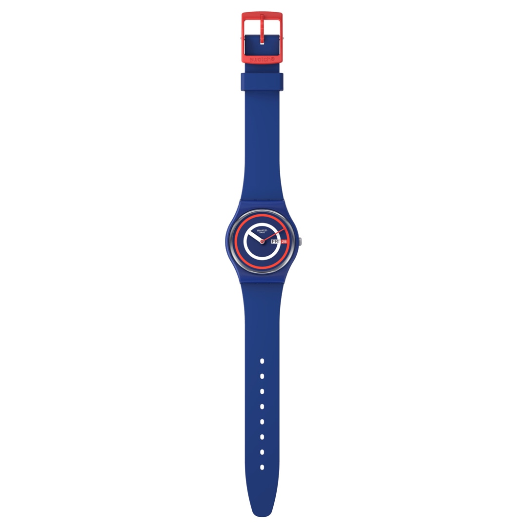 Swatch Original 34 Biosourced Blue to Basics