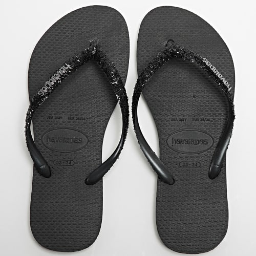 Tongs Femme Slim Glitter II Noir