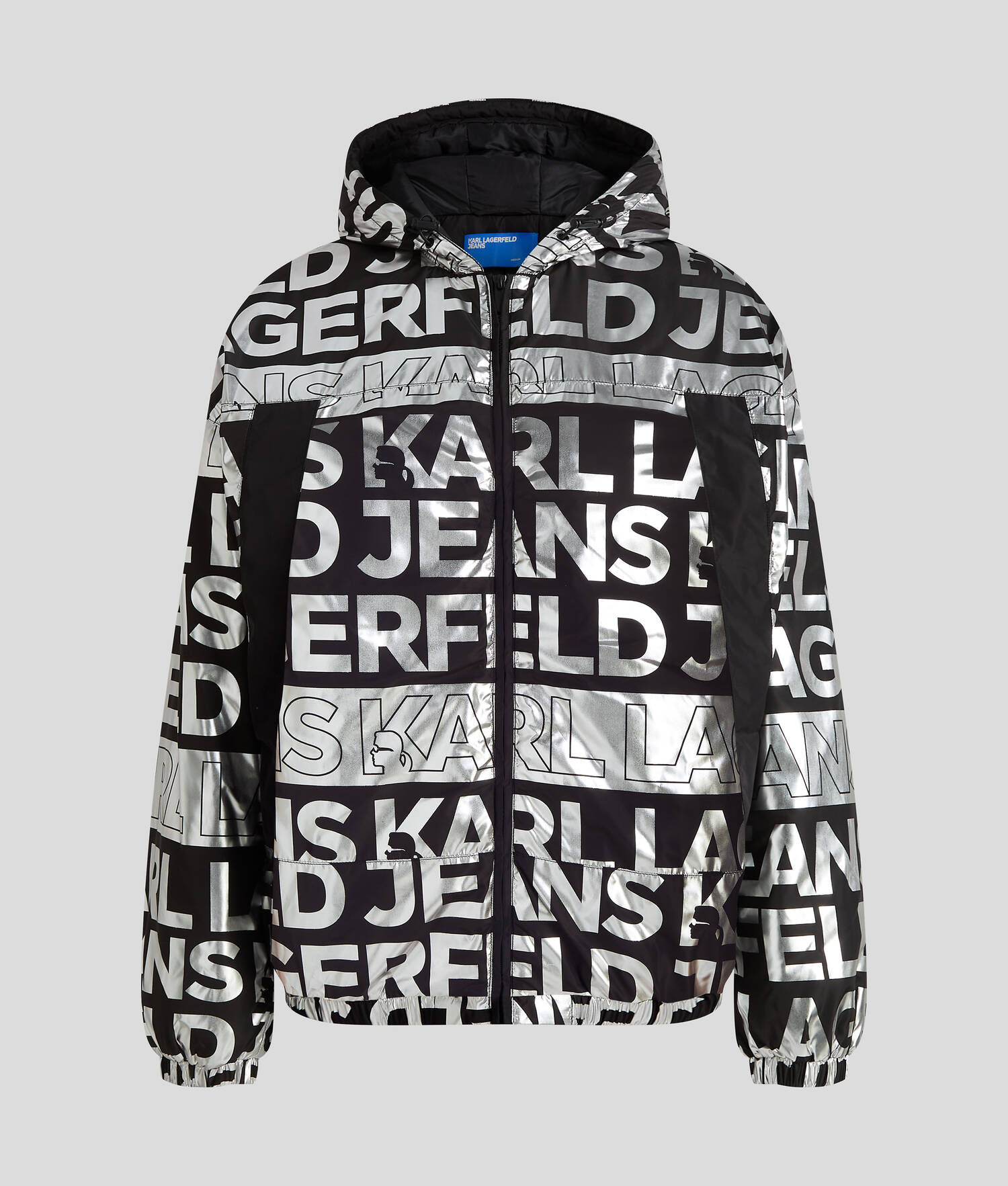 VESTE MATELASSÉE À LOGO FAÇON ALL-OVER KLJ - Pliage numérique motif all over