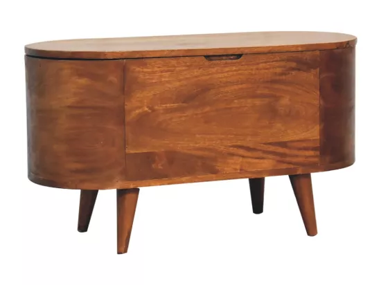 Coffre à couverture Chestnut Rounded Lid