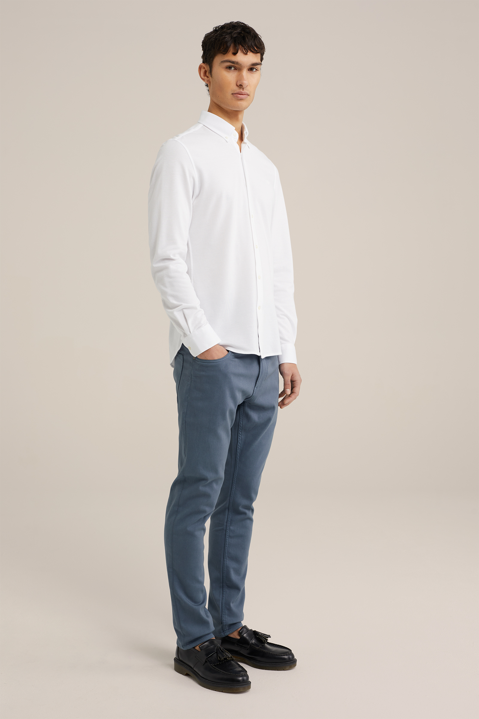slim fit jeans van jog denim Blue Ridge Grijsblauw