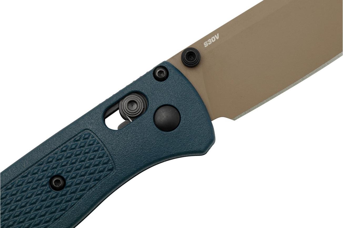 Benchmade Bugout 535FE-05 Crater Blue Grivory, Flat Dark Earth Cerakote zakmes