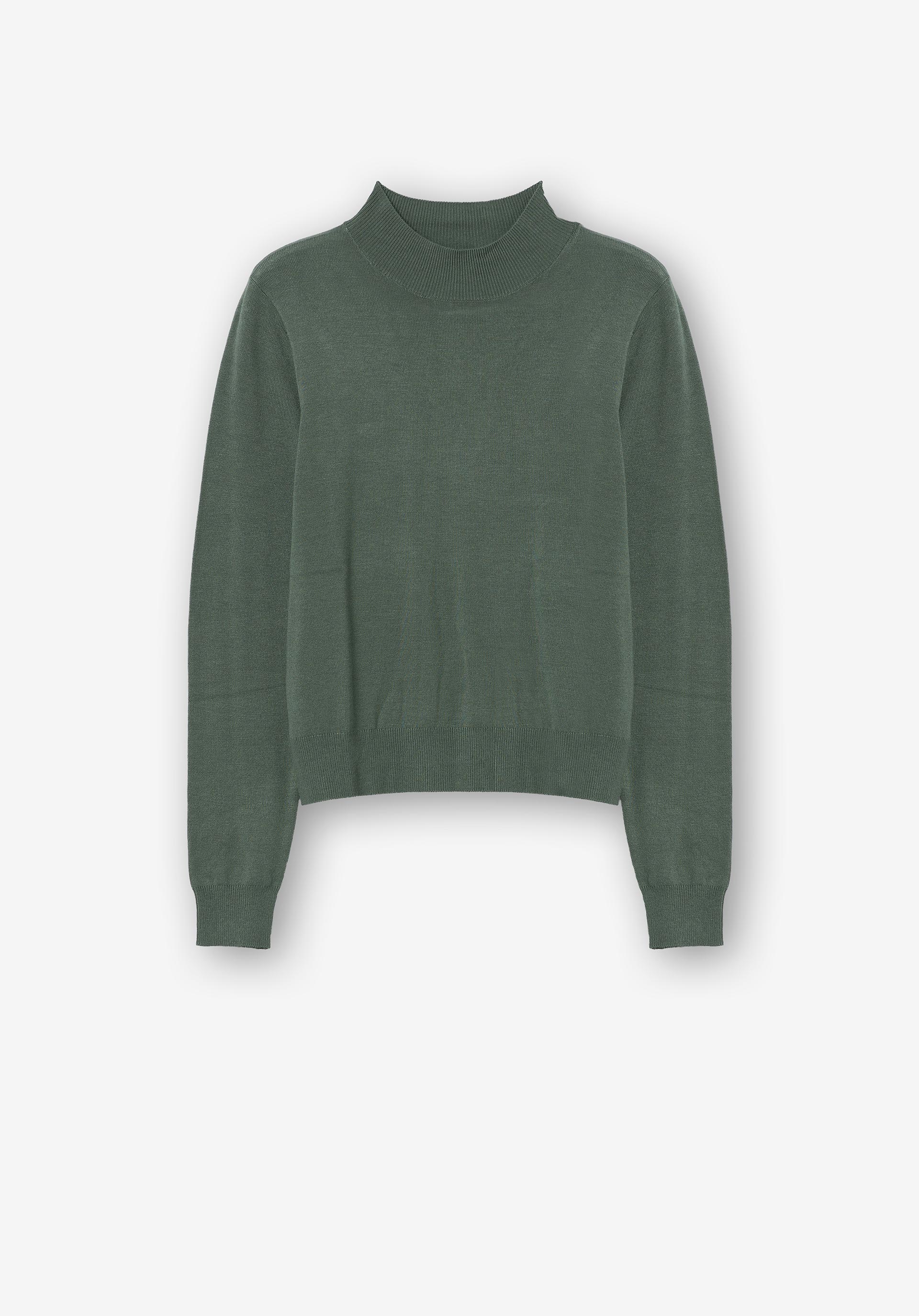 Camisola de Malha de Gola Alta