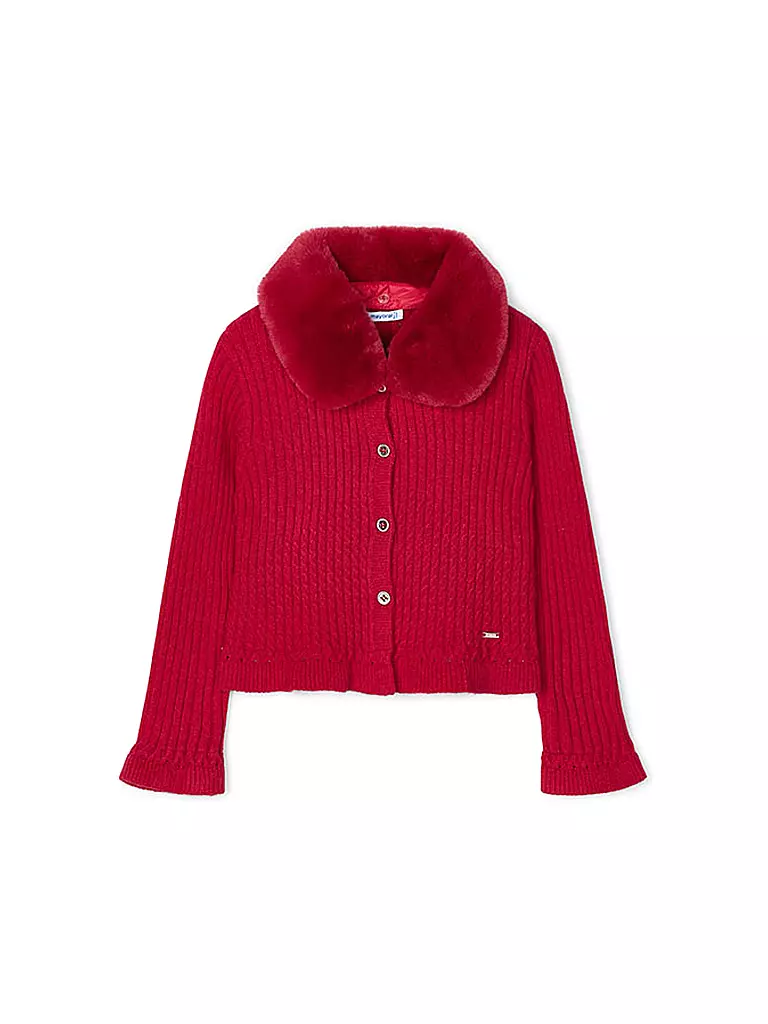 MAYORAL Mädchen Strickjacke rot