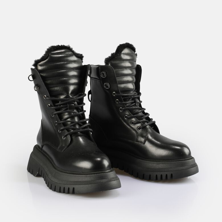 Shade Laceup HI Warm Bottines, noir