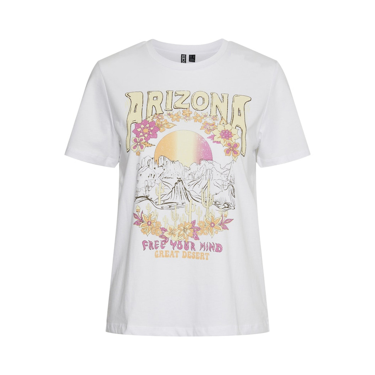 Pieces PCALICE SS PRINT TEE BC