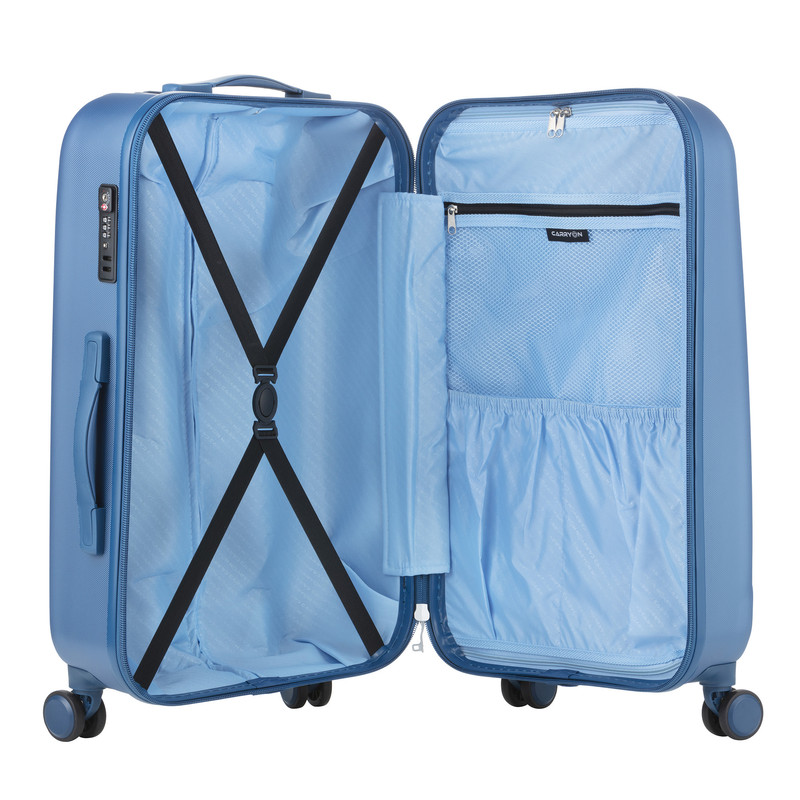 CarryOn Skyhopper handbagage koffer en Beautycase - Blue