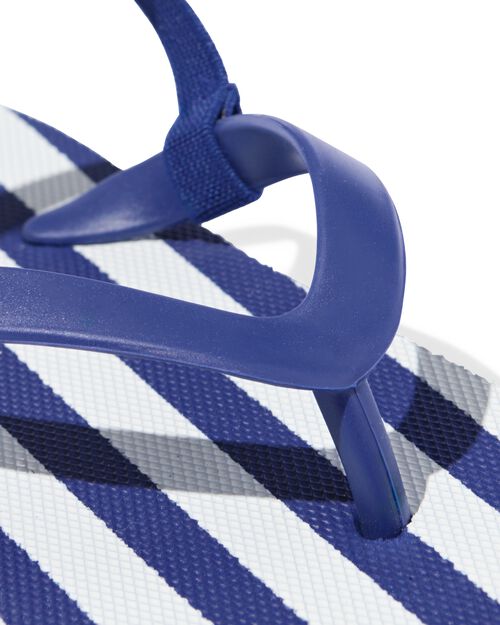 tongs enfant rayures bleu