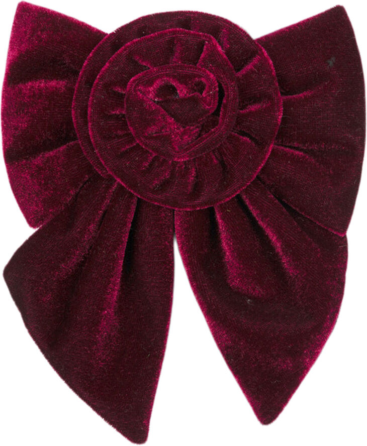 Sui Ava Rosie Velvet Bow Bordeaux