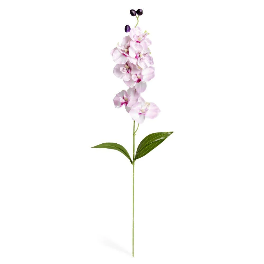 Fleur artificielle tige orchidée rose 7 têtes H62cm
