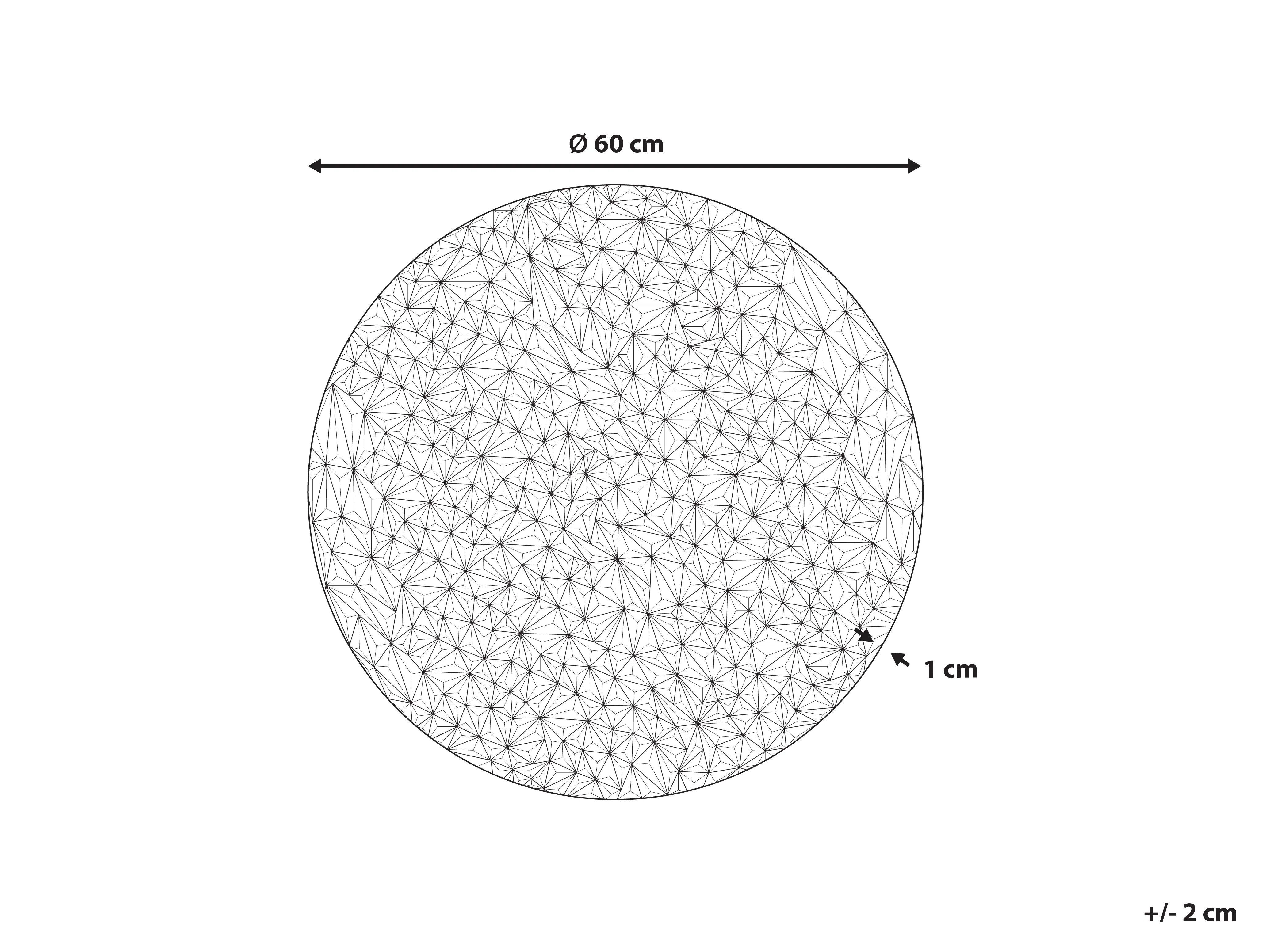 Wanddecoratie MOSCAVIDE Metaal 60 cm Zilver