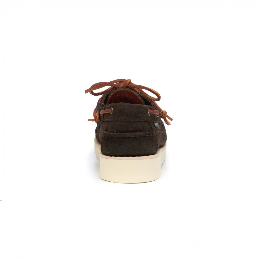KEUKA OIL DARK BROWN-Mocassin en daim graissé pour homme