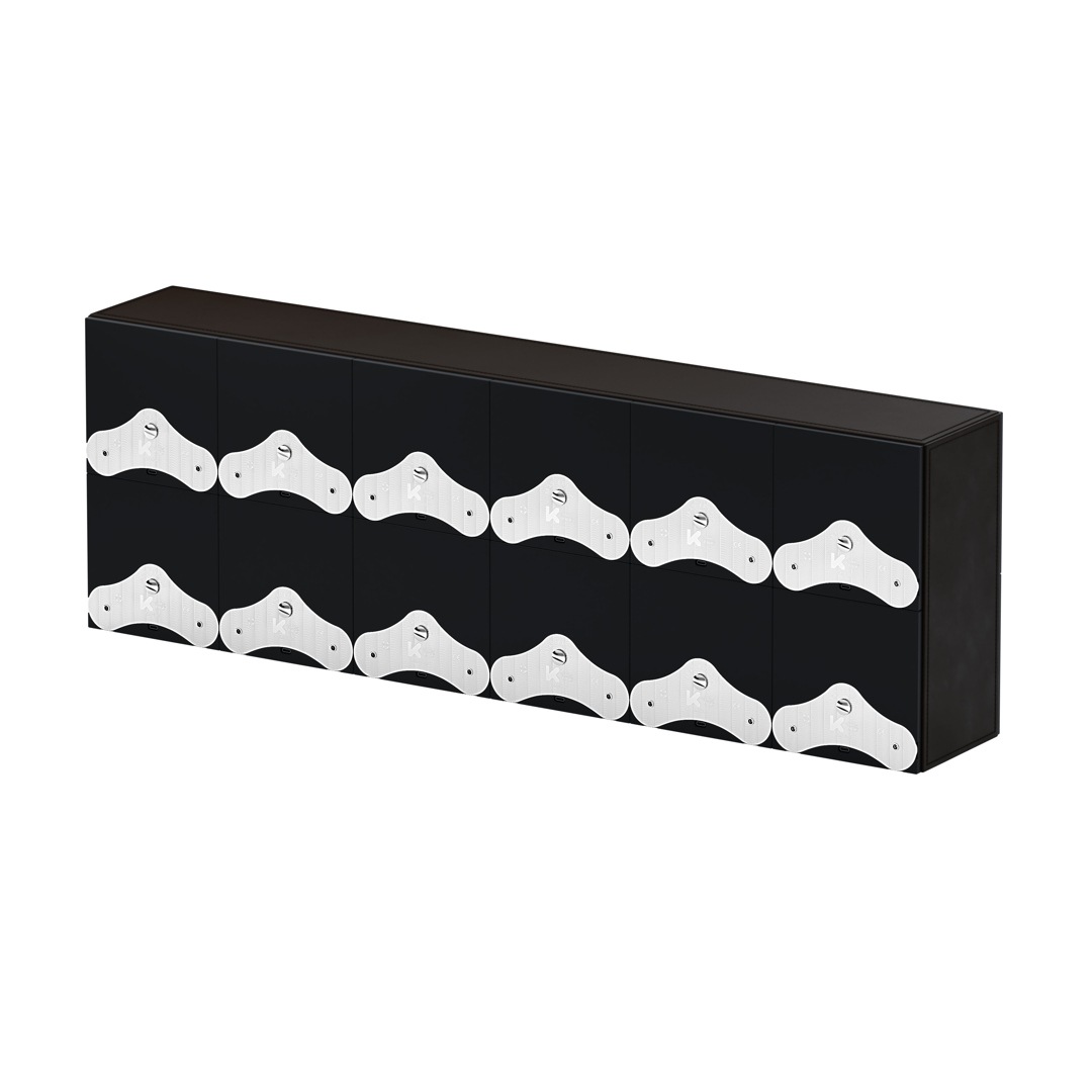 SwissKubik Masterbox Leder Dunkelbraun - 12 Uhren