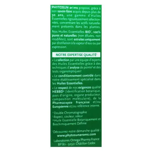 Óleo Essencial de Segurelha Perene Orgânica Phytosun Arôms 5ml