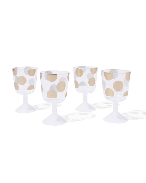 verres à vin dorés lot de 4