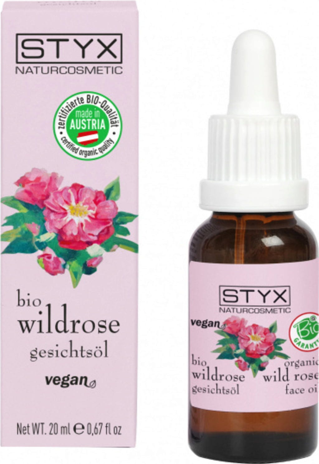 STYX  Wildrose Gesichtsöl Bio, 20 ml