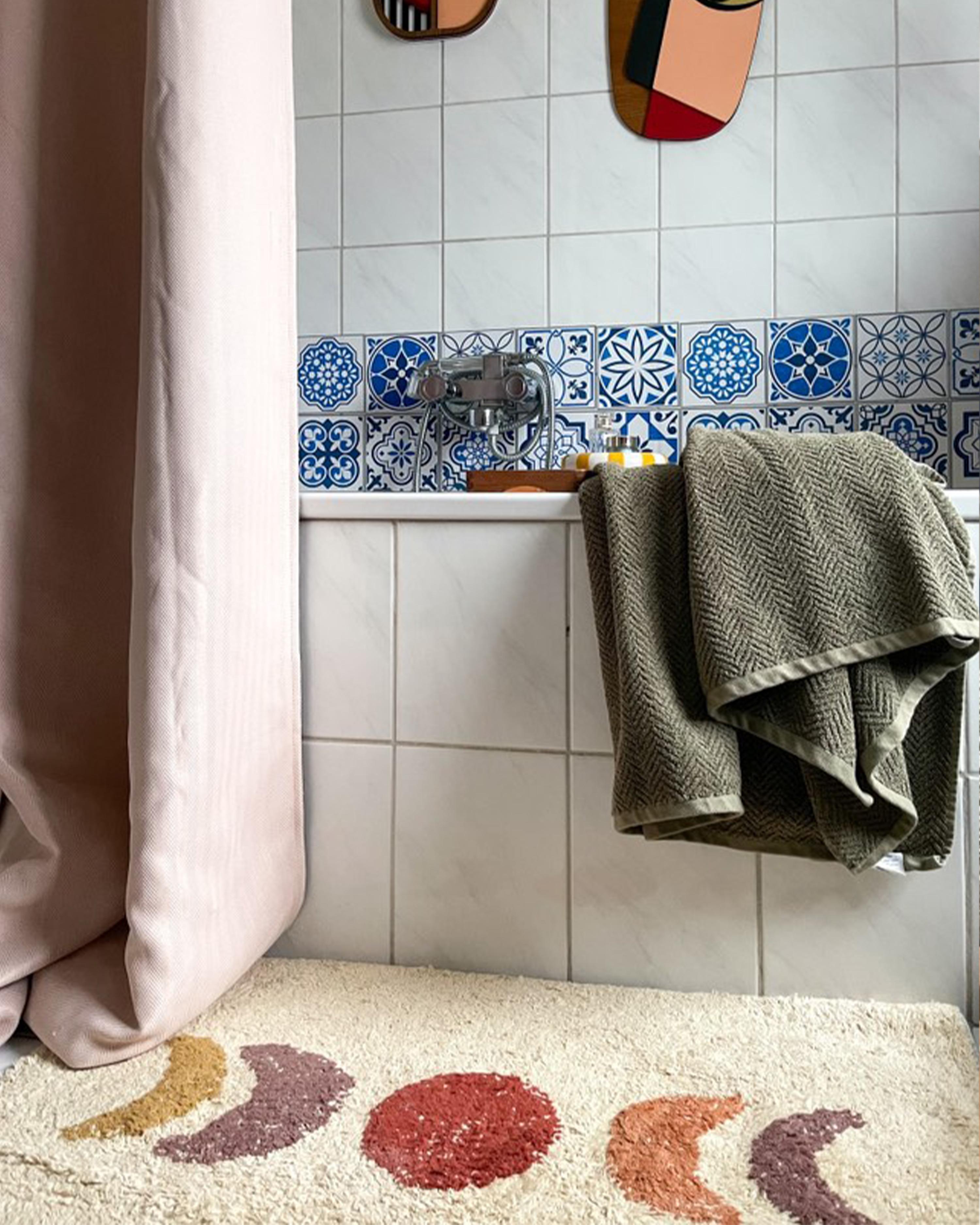 2-delige handdoekset MITIARO Badstof Olijfgroen
