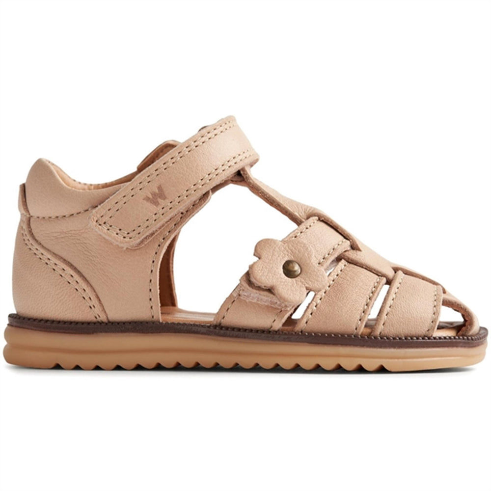 Sandal Closed Toe Sky Flower Beige Rose