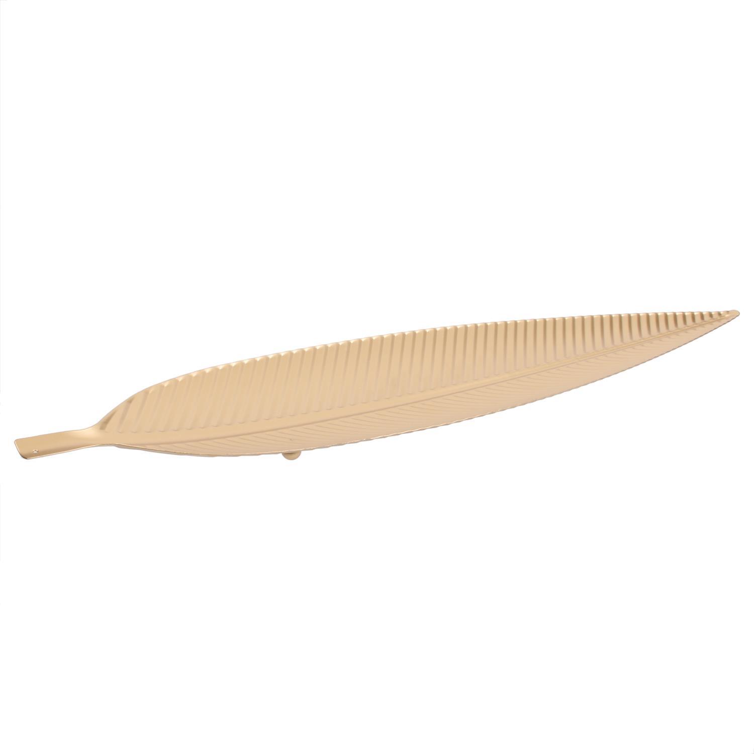 VIDE POCHE METAL FEUILLE DORE