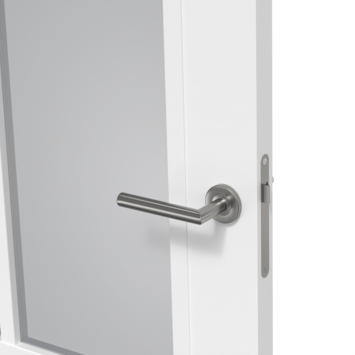 Arne & Bodil binnendeur ABD507 rook glas - wit afgelakt - glaslat wit