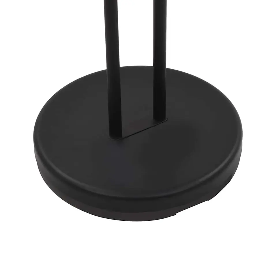 vidaXL - Vloerlamp - Zwart - Staal