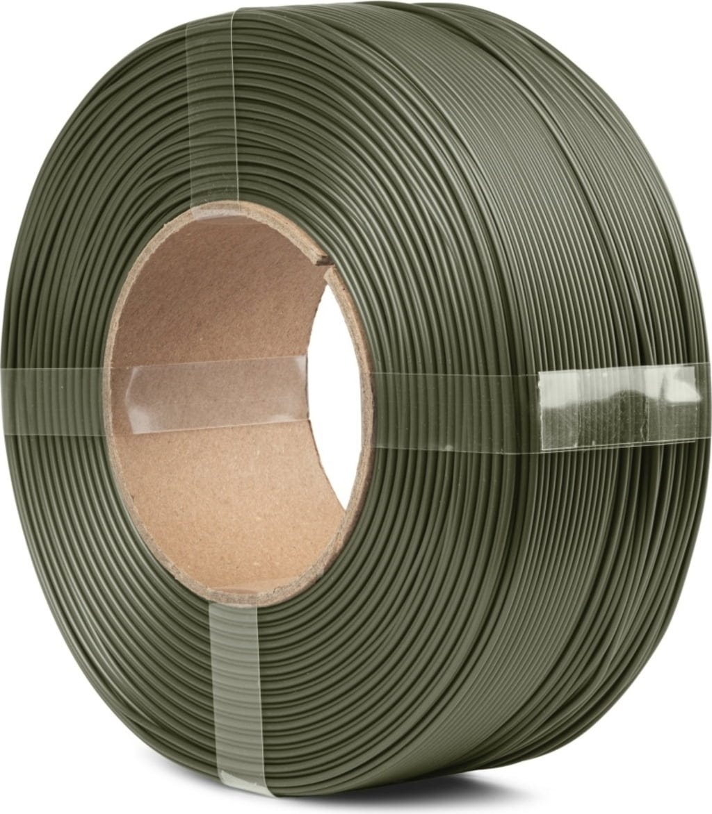 The Filament  Refill PLA Matte Army Green, 1,75 mm / 1000 g    Mattes PLA ohne Spule für funktionale & dekorative Anwendungen in Army Green