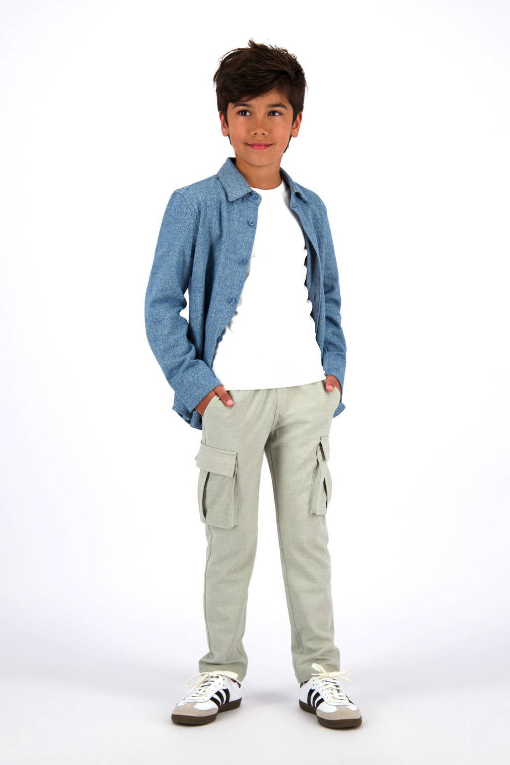 Vingino relaxed cargo broek beige