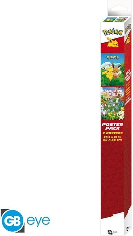 Pokémon Plakater - Environments - 52X38 CM - 2 Stk