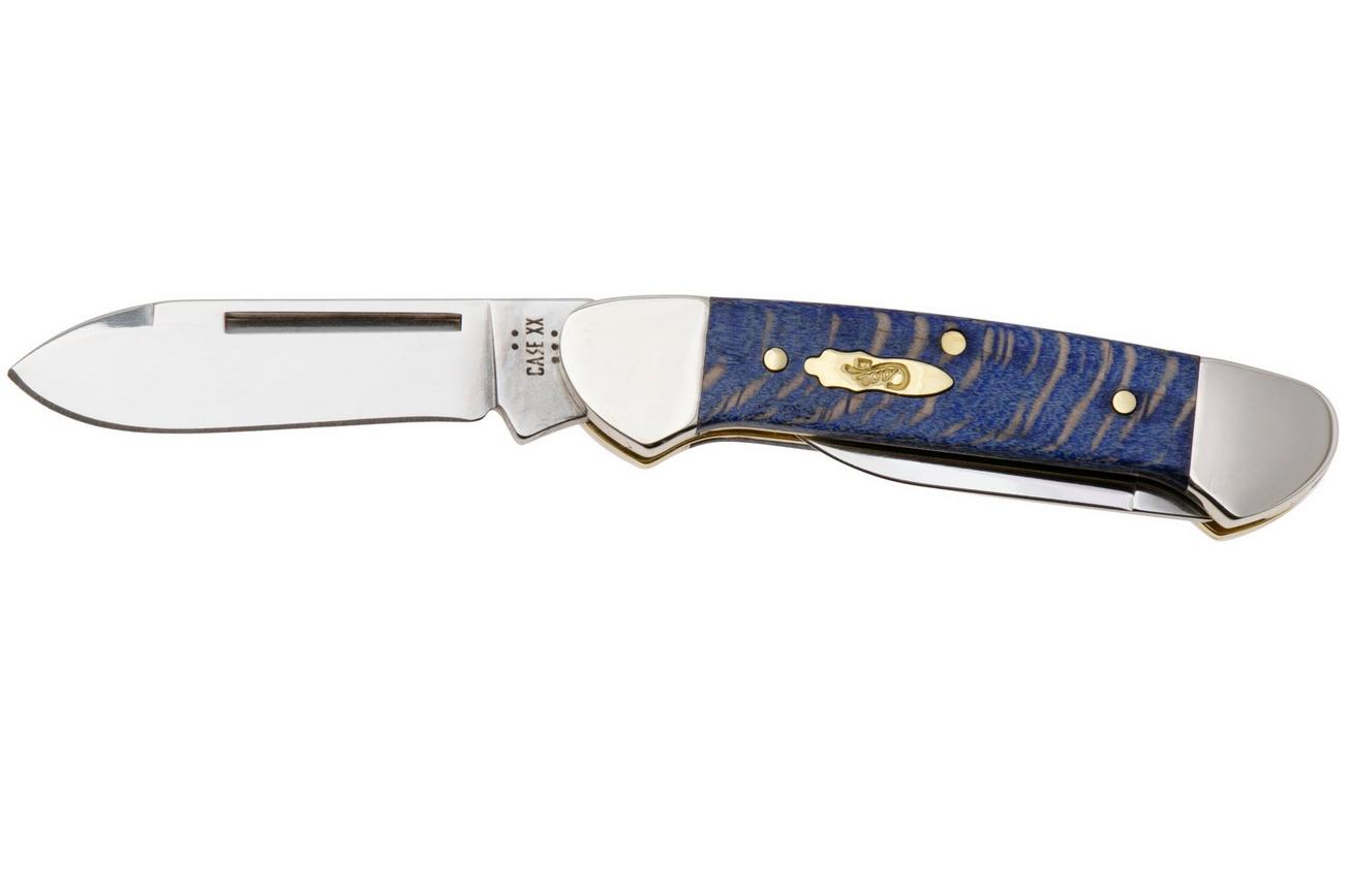 Case Baby Butterbean, Smooth Blue Sycamore Wood 63733, 72132 SS zakmes