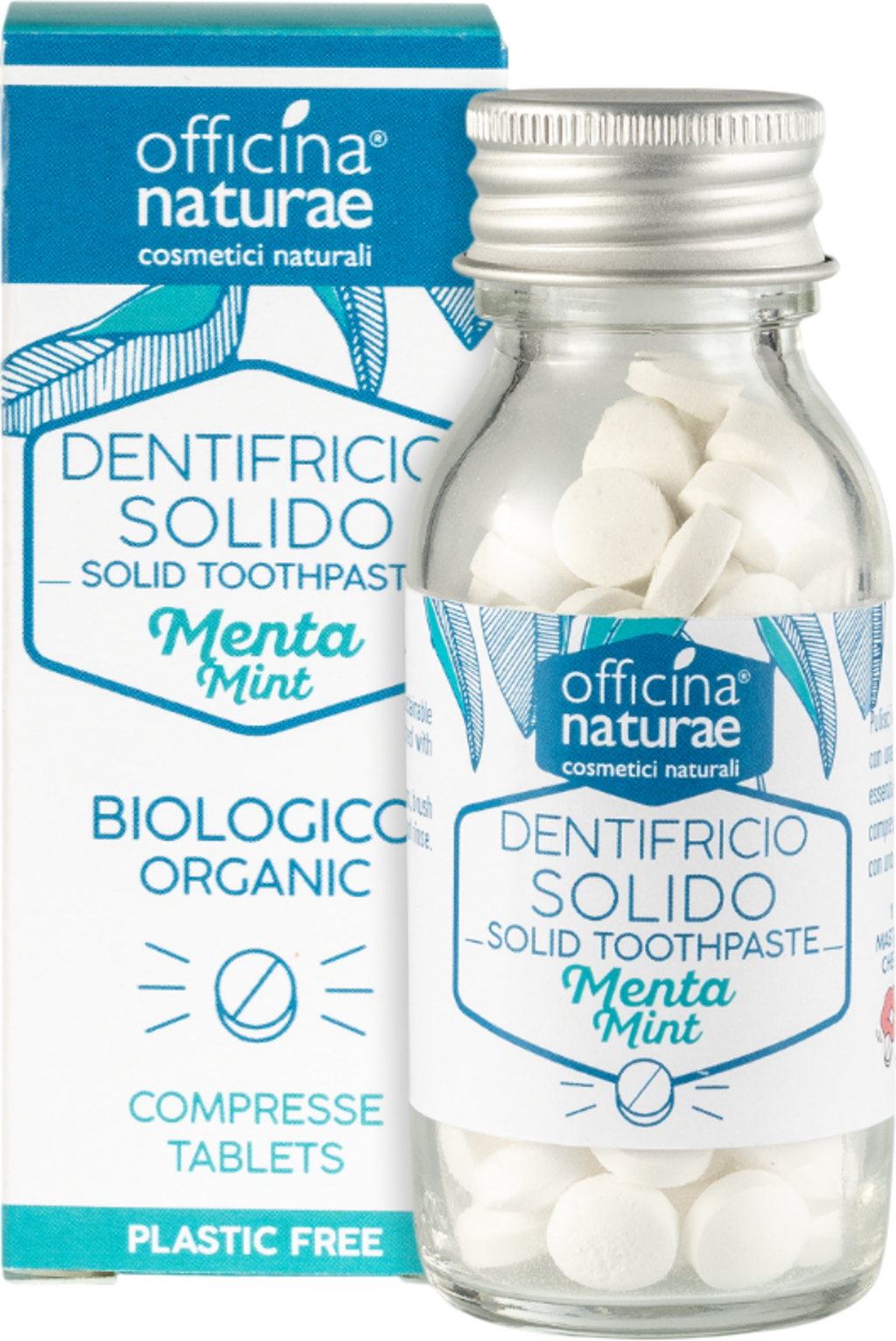 Officina Naturae  Solid Toothpaste Tablets, Minze (115 Stk)