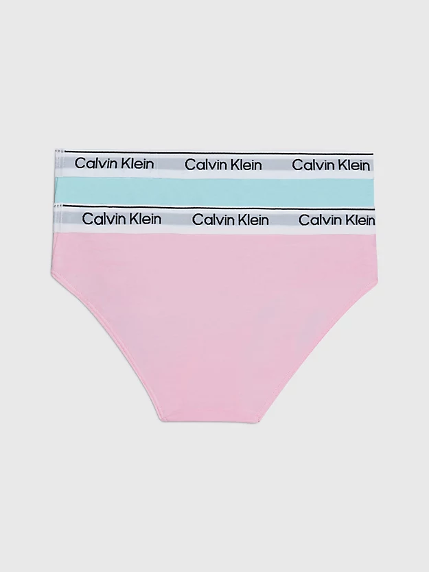 Conjunto de 2 calcinhas de biquíni infantis - Algodão moderno