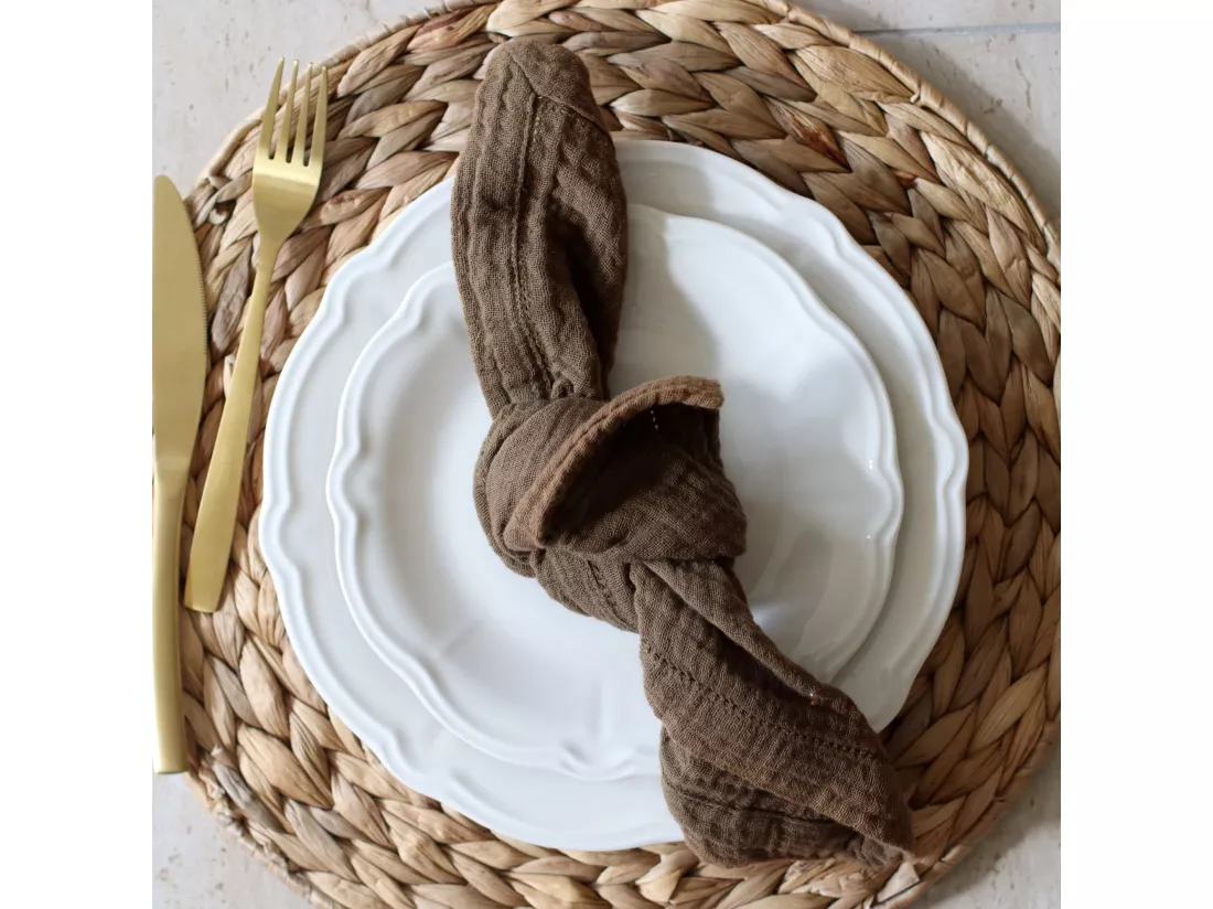 Novastyl - Lot 6 Assiettes Desserts Charlotte 20cm En Gres Blanc