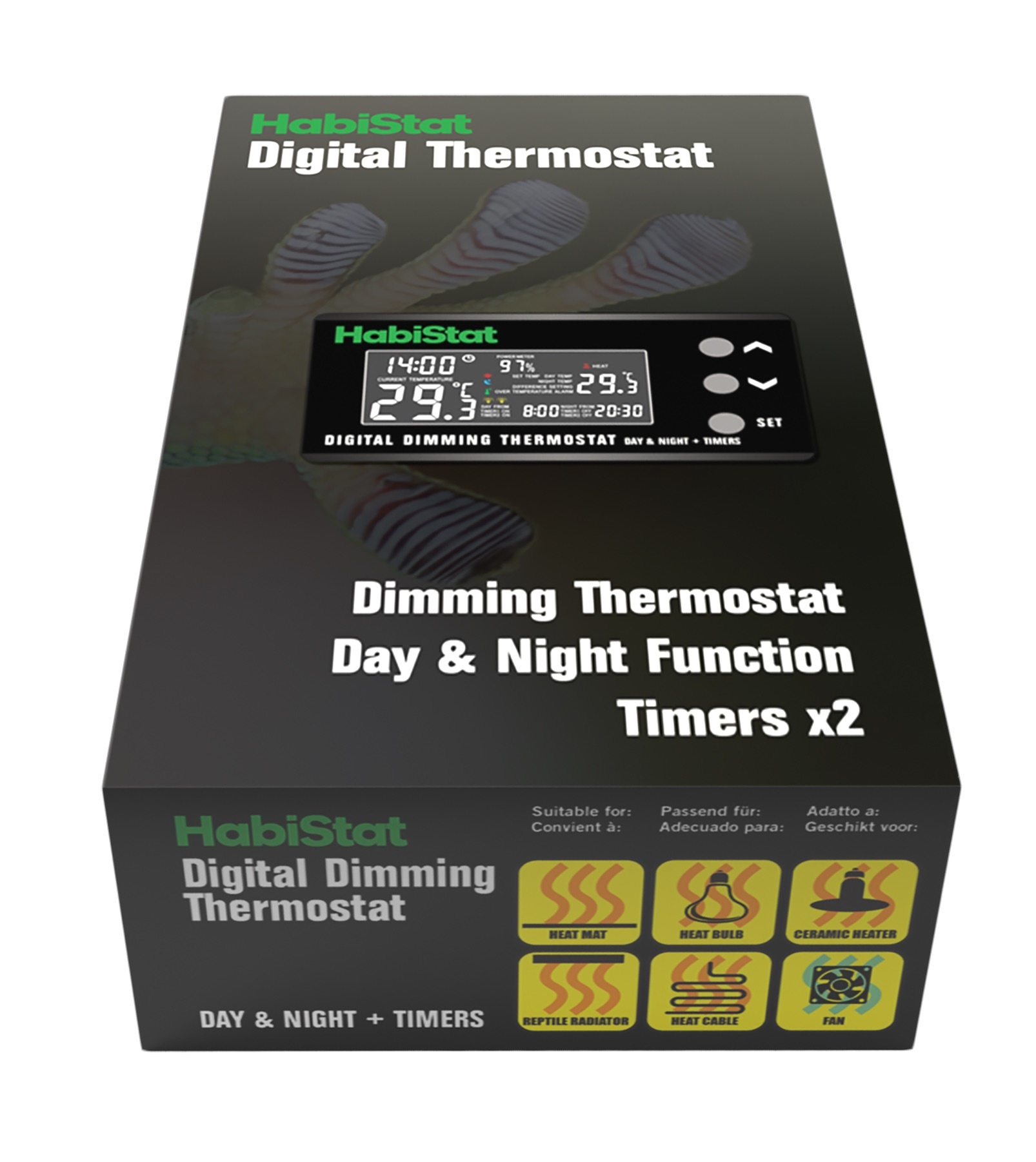 Habistat Digitale Dimmer Terrarium Thermostaat Dag en Nacht