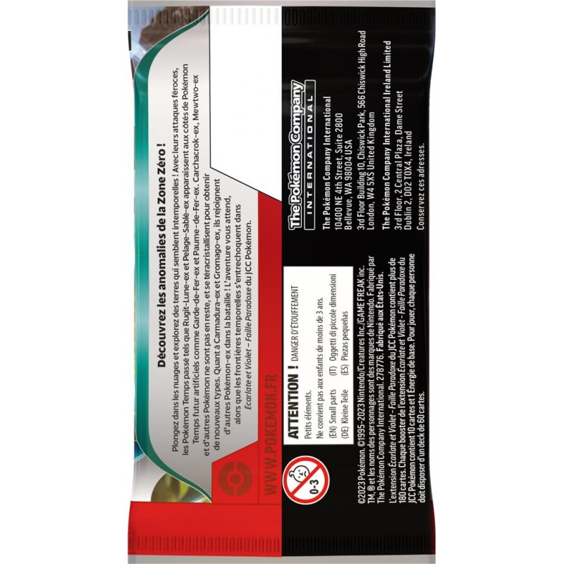 Pokémon - Displays de 36 boosters - Faille Paradoxe EV04