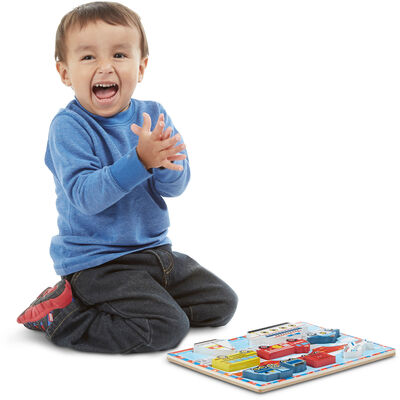 Melissa & Doug Puslespill Biler 9 Brikker